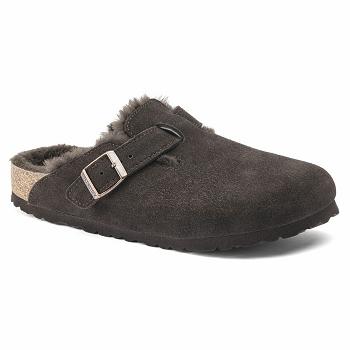 Dámské Boston Birkenstock Semišové Læder Káva | CZ 323WNB